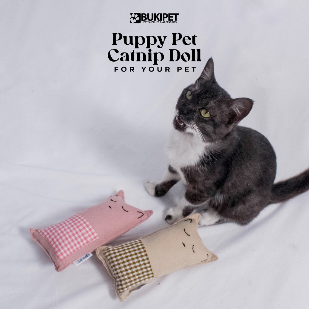 Boneka Catnip Kucing Cat Toys  Doll Murni Isi Catmint For Your Pet - PUPPY PET CATNIP DOLL