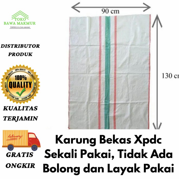 Karung Plastik ukuran 90X130 cm
