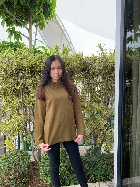 Raissa Turtleneck Sweater Rajut Wanita / Sweater Premium / Sweater Knit