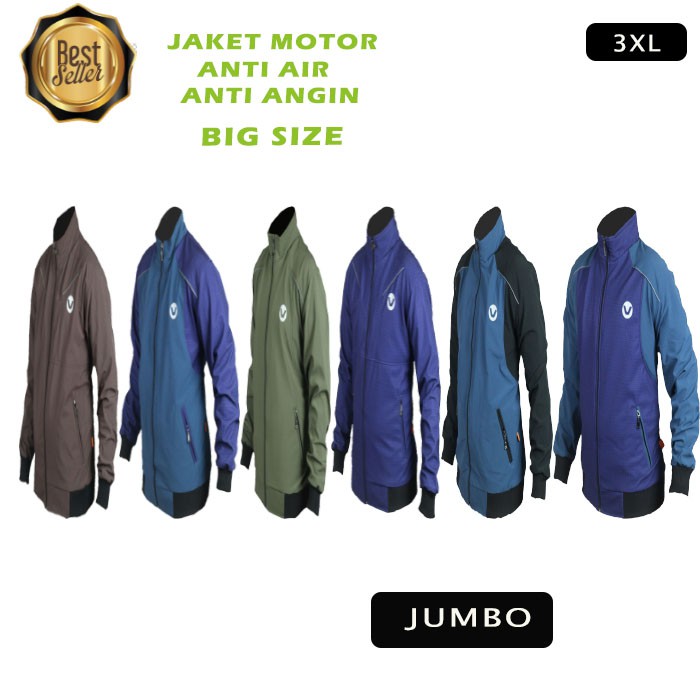 Jaket Pria XXXL model VNI001B │Jaket Pria Windbreaker │Jaket Touring Pria