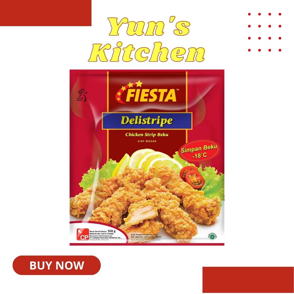 

Fiesta Delistripe 500gr - Chicken Stripe - Frozen Food