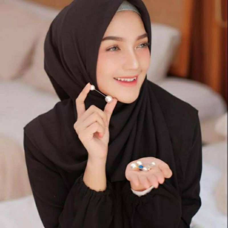 BROS TUSUK MUTIARA PUTIH CANTIK SIMPLE BROS PIN TUSPIN JILBAB