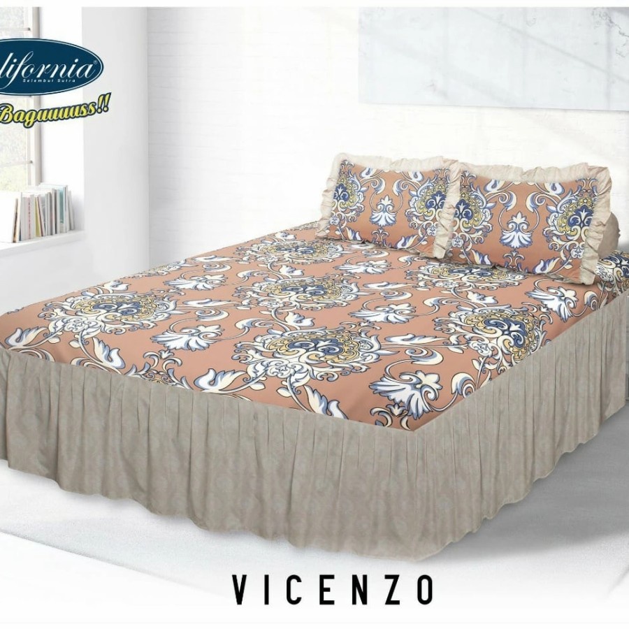 Sprei B4 Rumbai California Vicenzo 180x200