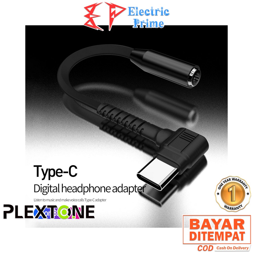 Plextone USB Type-C to 3.5mm Headphone Jack Aux Earphone Adapter Cable Apple Headset Audio Converter