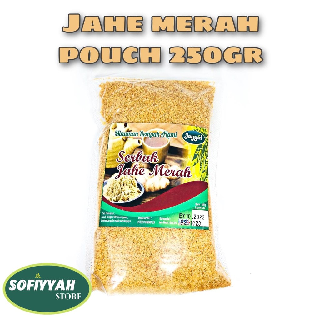 

Jahe Merah Instant Siap Seduh Isi 250 gr Kemasan Pouch Jayyid