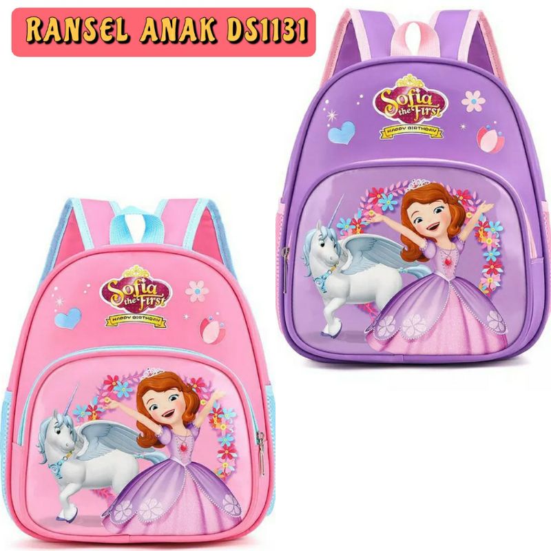 dem_sare / DS1131 -  TAS RANSEL MINI TAS ANAK RANSEL KECIL BACKPACK SEKOLAH TK PAUD KARTUN LUCU TAS RANSEL KECIL KANVAS MINI