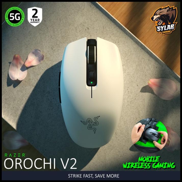 Razer Orochi V2 White Mobile Wireless Gaming Mouse