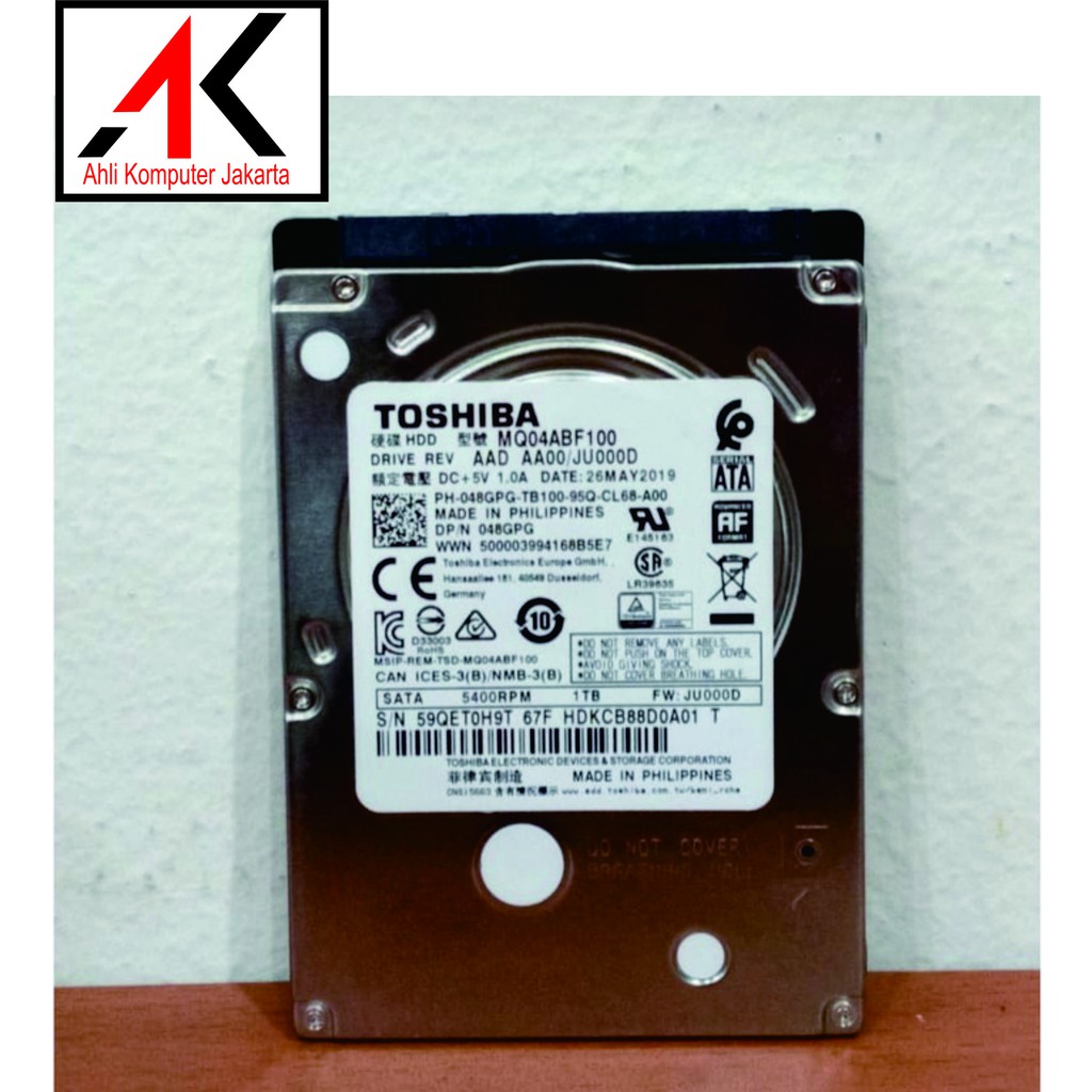 Hardisk Internal Toshiba 1TB 2.5inch For Laptop