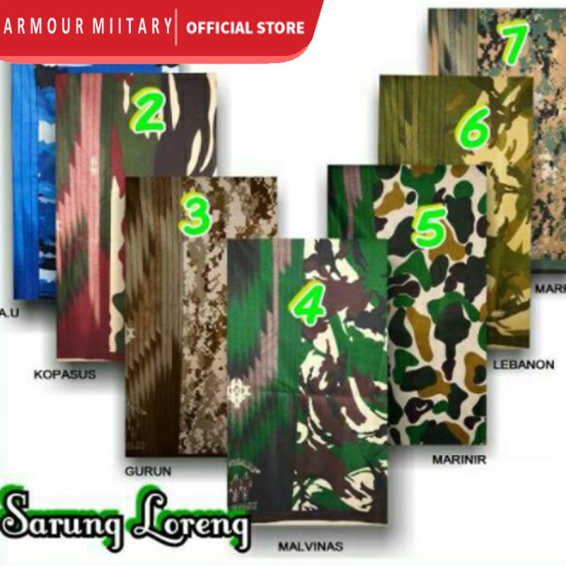 AM Promo Shopee SARUNG LORENG SARUNG ARMY SEMUA MOTIF