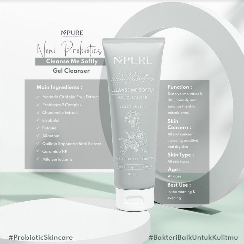 Npure Noni Probiotics Cleanse Me Softly | GEL CLEANSER