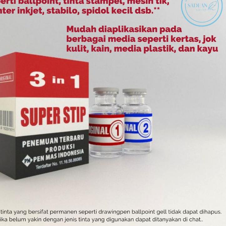 

Top Produk.. PENGHAPUS TINTA 3 IN 1 SUPER STIP