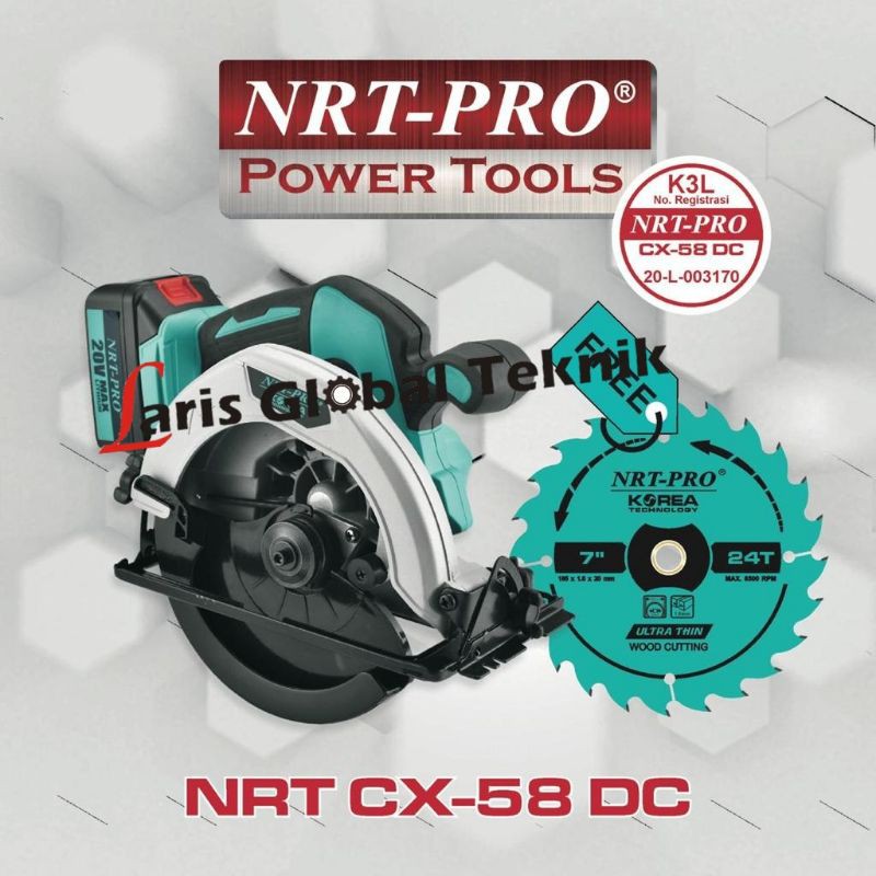 CORDLESS CIRCULAR SAW NRT PRO CX-58 DC Circle saw batre korea