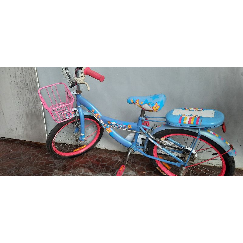 [Preloved] Sepeda Wimcycle anak bekas second biru size 18inch