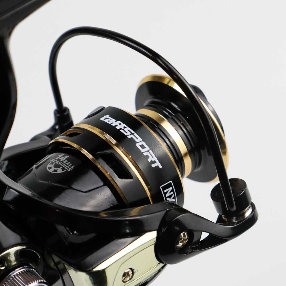 TaffSPORT Gold Sharking NX4000 Metal Reel Pancing Spinning 5.2:1