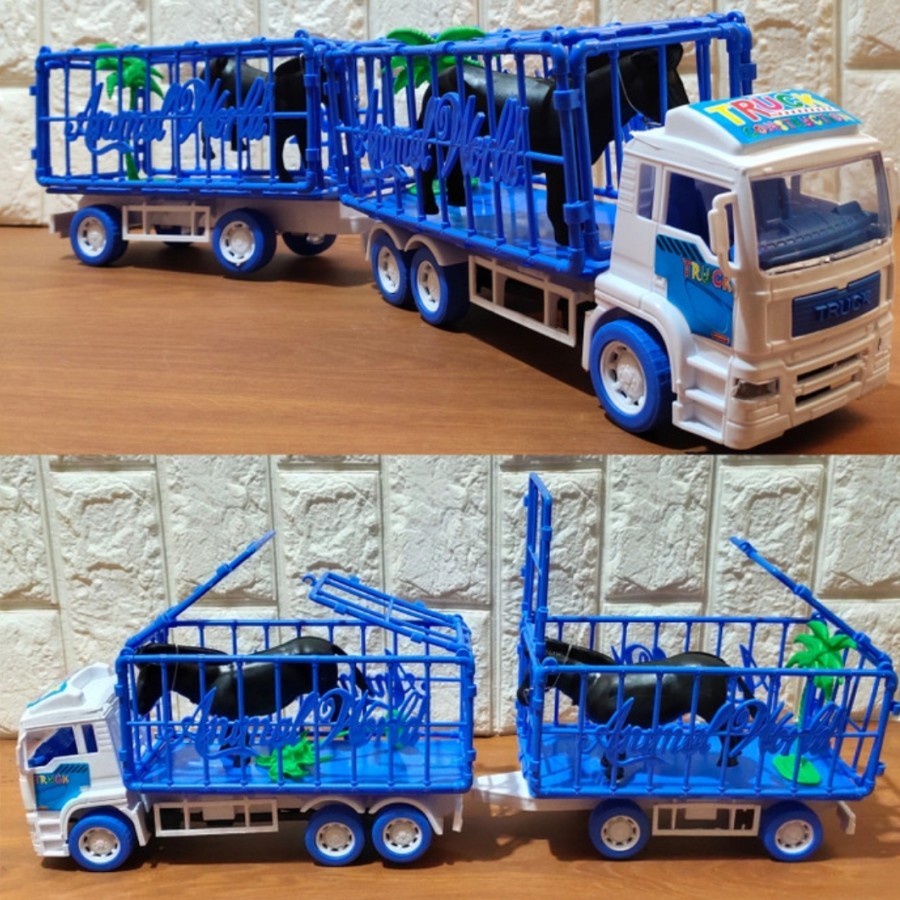 Mainan Truk Kontainer Muatan Hewan - Mainan Edukatif Anak