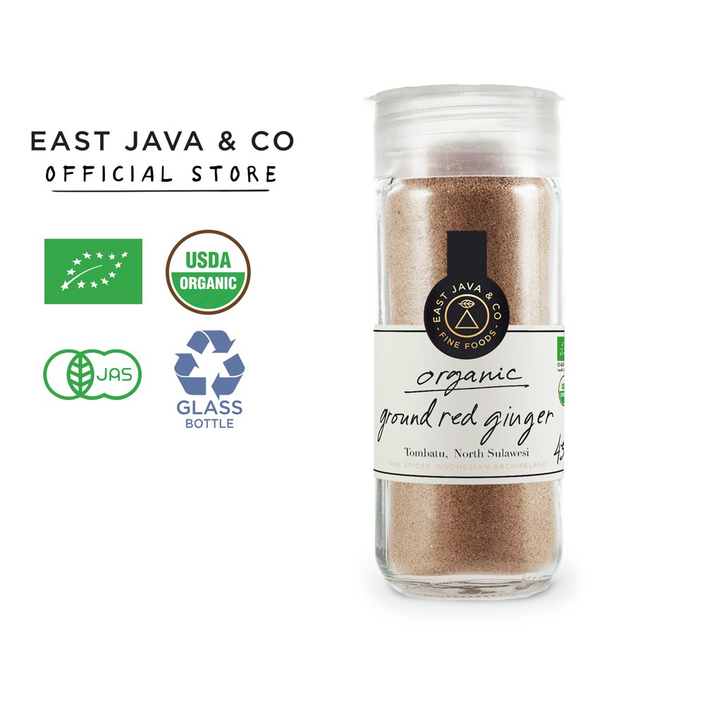 Jual East Java & Co Organic Ground Red Ginger - 45g (Jahe Merah Bubuk ...