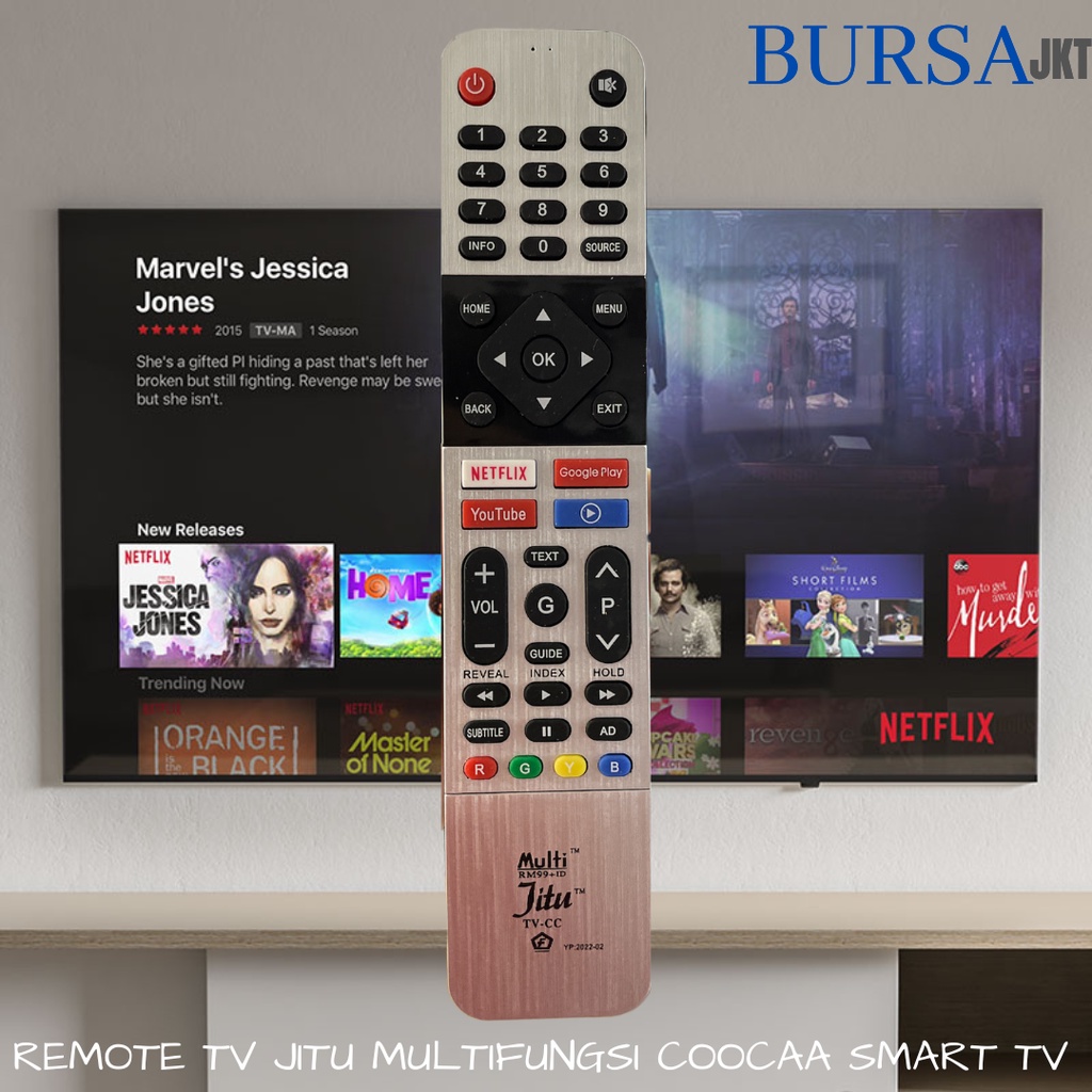 REMOTE COOCAA SMART TV ANDROID JITU CC