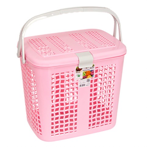 Keranjang Belanja Green Leaf 1529 Laundry Basket Pasar Box Penyimpanan Kandang Kucing Hewan Malvin Rio Large