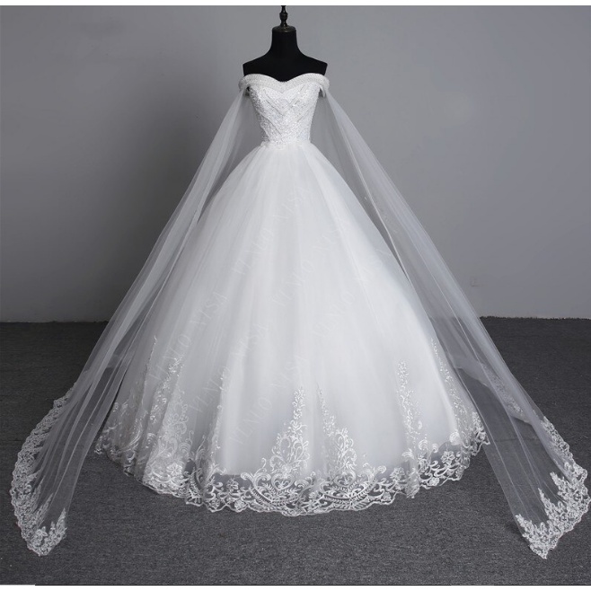 2022 Gaun Pengantin Dubai Gading Gaun Pesta Mewah Pengantin Baru