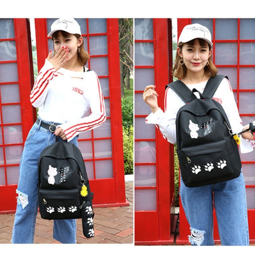 Twenty Bag - Tas Ransel Sekolah Anak Wanita Dan Pria Untuk Anak PAUD TK SD SMP REMAJA Terbaru 2021 Kekinian Motif Carakter MICKEY POW 4IN1 Korean Sytle Multifungsi Bahan Canvas