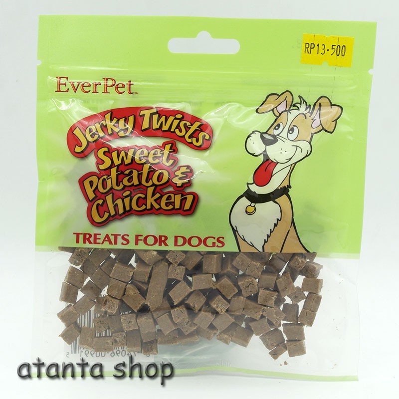EverPet Sweet Potato & chicken small cube / snack cemilan anjing