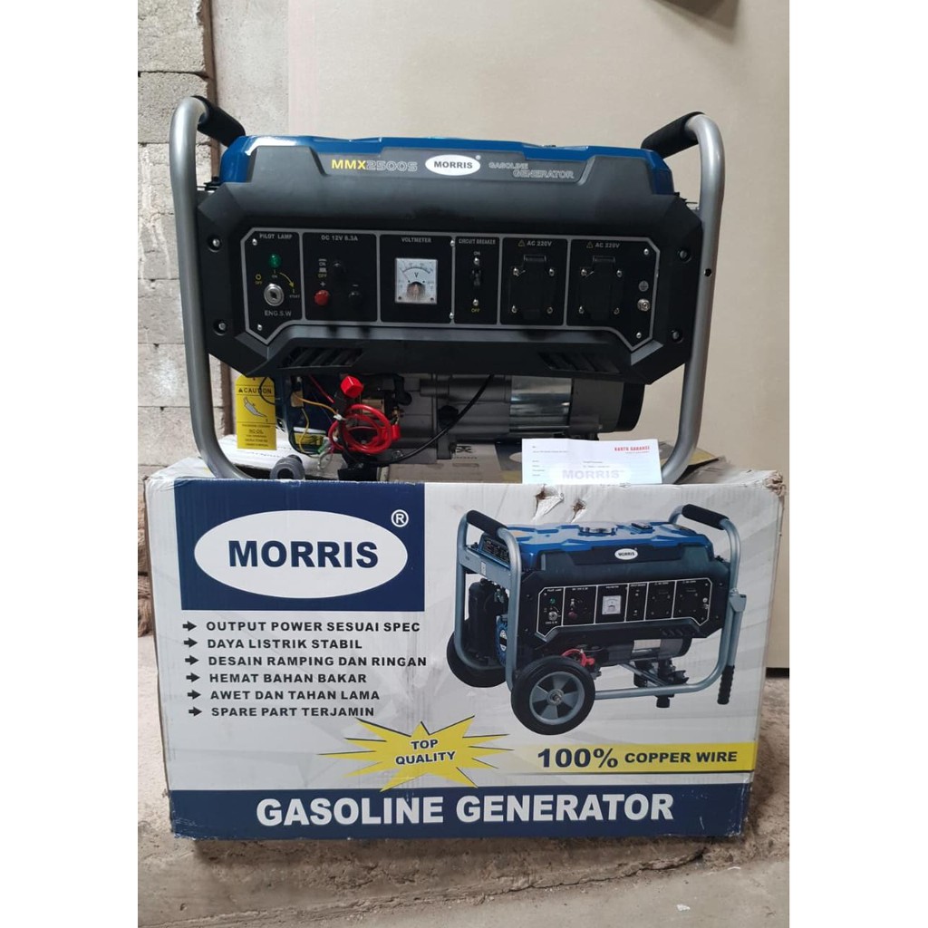 MORRIS Genset Bensin MMX2500s 2000 Watt Gasoline Generator