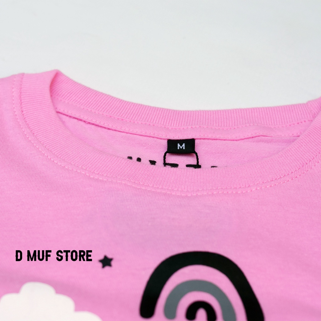 Kizzu Kaos Anak Premium Cotton 30s Usia 1-12 Tahun Unicorn Pink- dmufstore