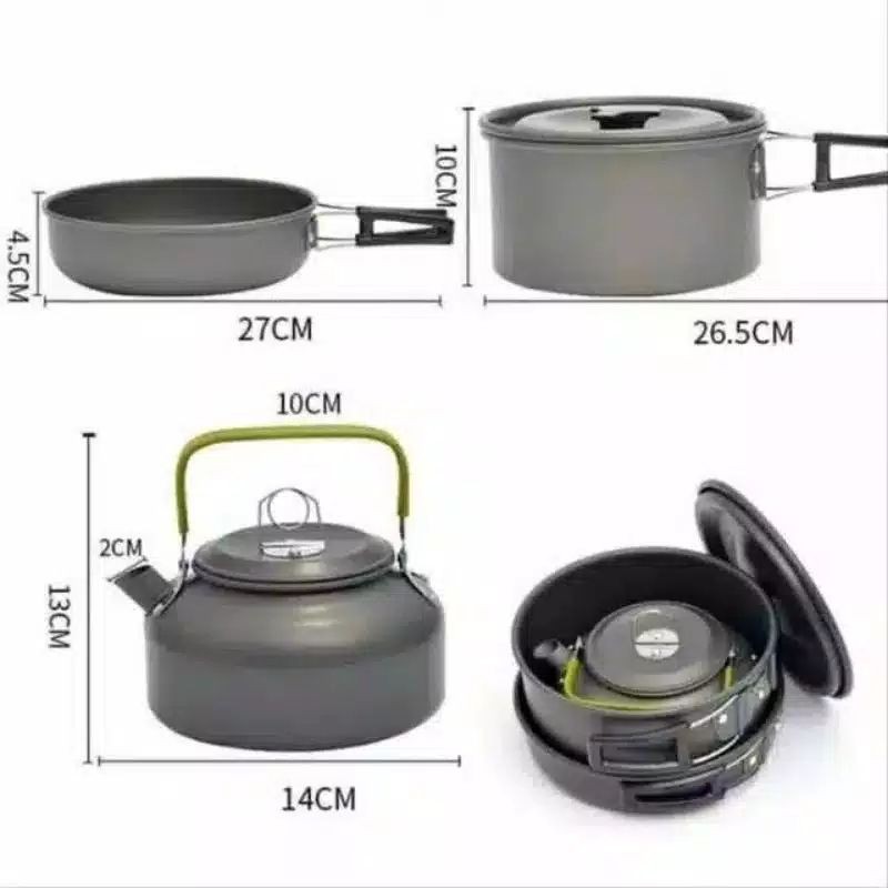 Cookingset DS-308 Alat Masak Camping