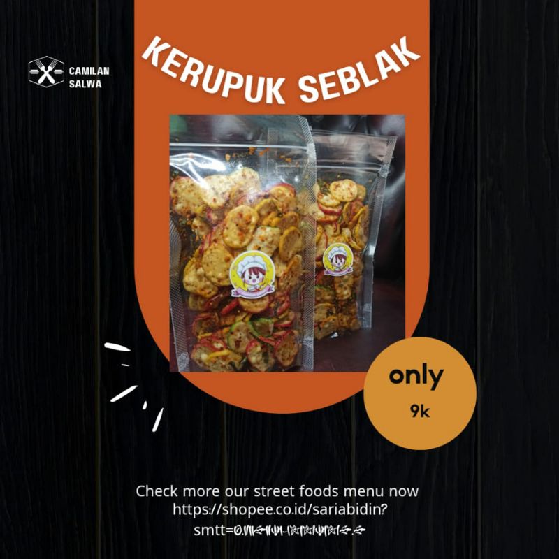 

kerupuk seblak pedas
