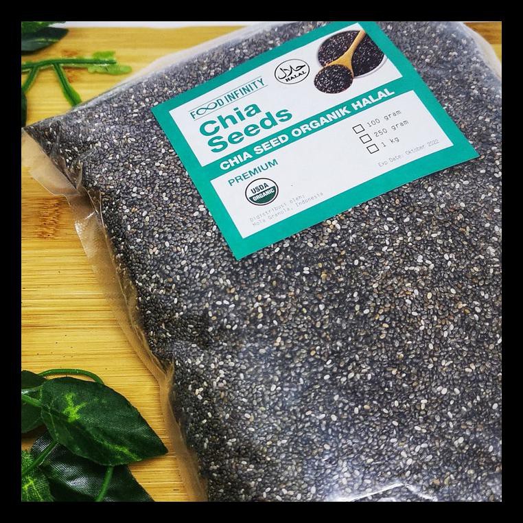

READY! PREMIUM CHIA SEED 1 KG HALAL USDA ORGANIK MEKSIKO MURAH