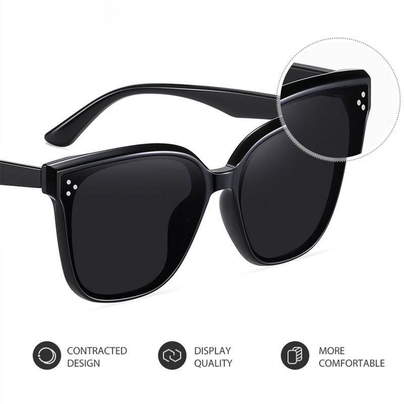 Kacamata Hitam Polarized UV400 Model Mata Kucing Gaya Retro Untuk Pria Dan Wanita