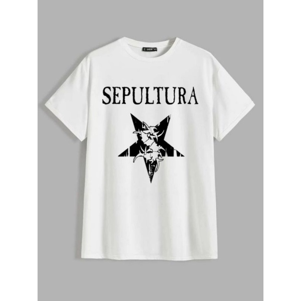 Kaos band sepultura - kaos distro pria band - kaos metal - kaos musik