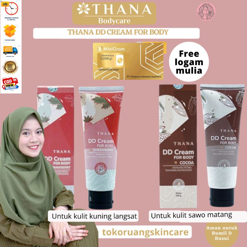 THANA DD CREAM THANA BODYCARE THANA BEAUTY BODY LOTION WHITENING BY KHADIJAH AZZAHRA MAKE UP VARIAN 
