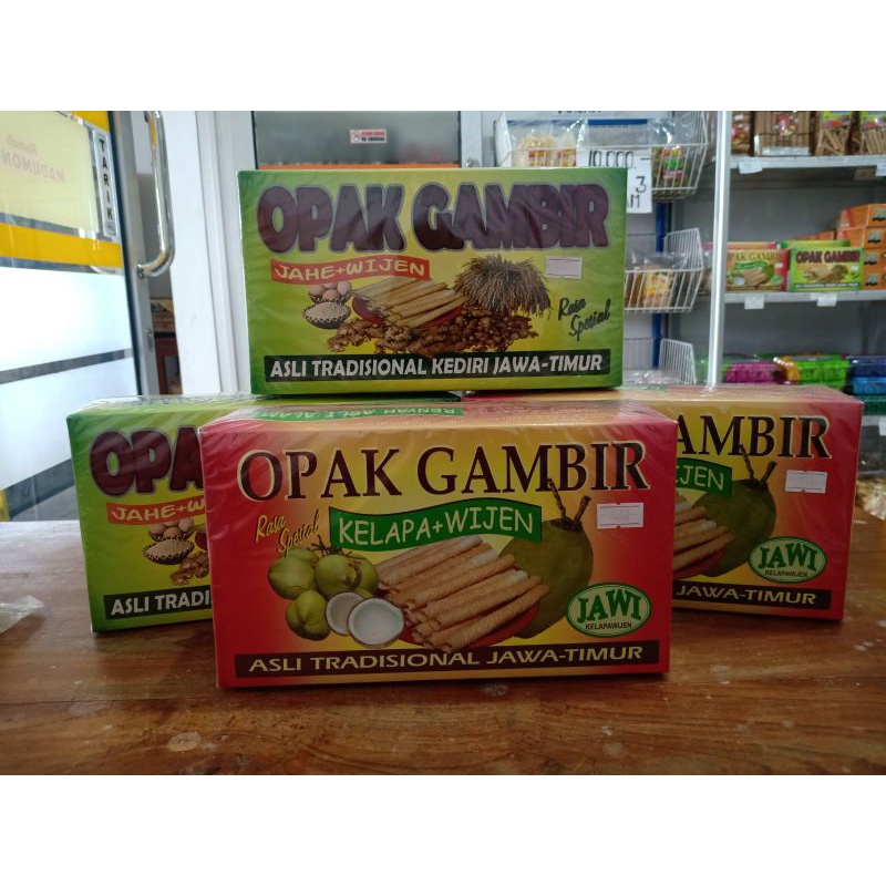 

opak gambir jehe wijen dan opak gambir wijen kelapa. oleh - oleh kediri jawa timur