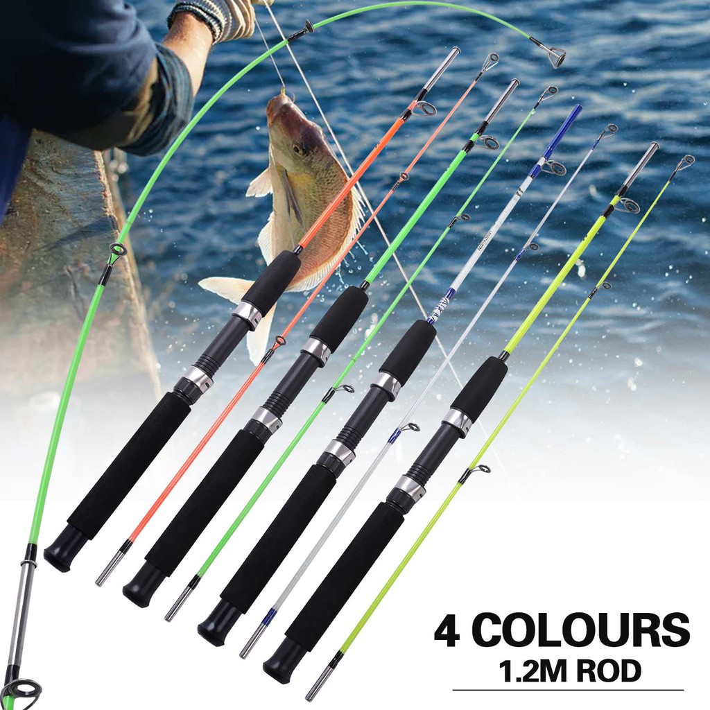 Sougayilang 2 Bagian ABS Resin Fishing Rod Keramik guide rings Spinning Fishing Rod 1.2 m/1.8 m Fishing Tackle