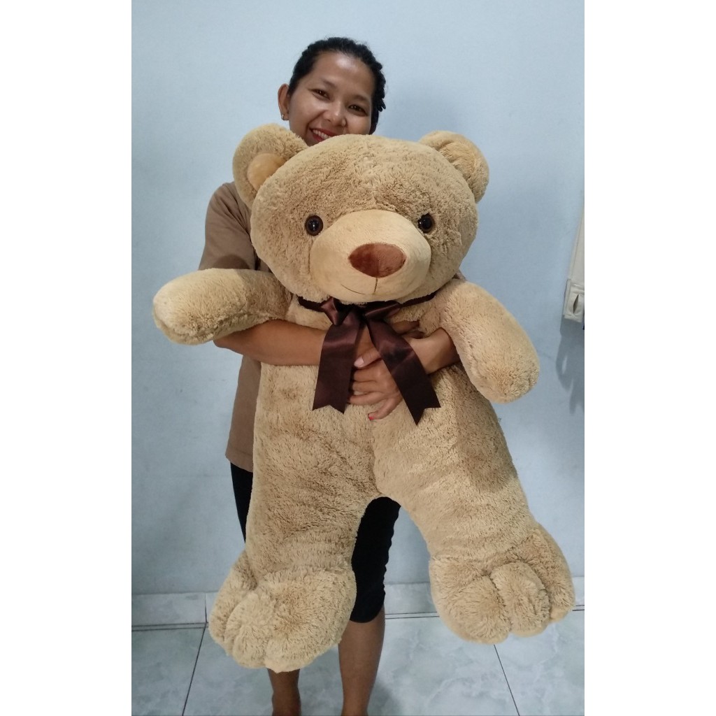  Boneka  Teddy Bear Beruang  Pita Besar  Jumbo Bordir Coklat 