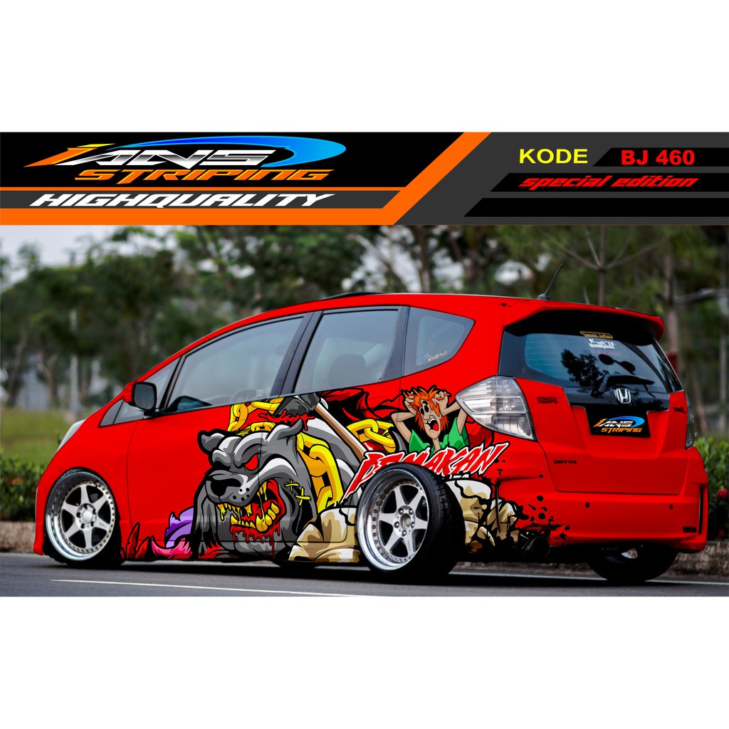 VARIASI STICKER MOBIL JAZZ, BRIO, SIGRA, YARIS, SWIFT / DECAL STICKER MOBIL / STIKER MOBIL