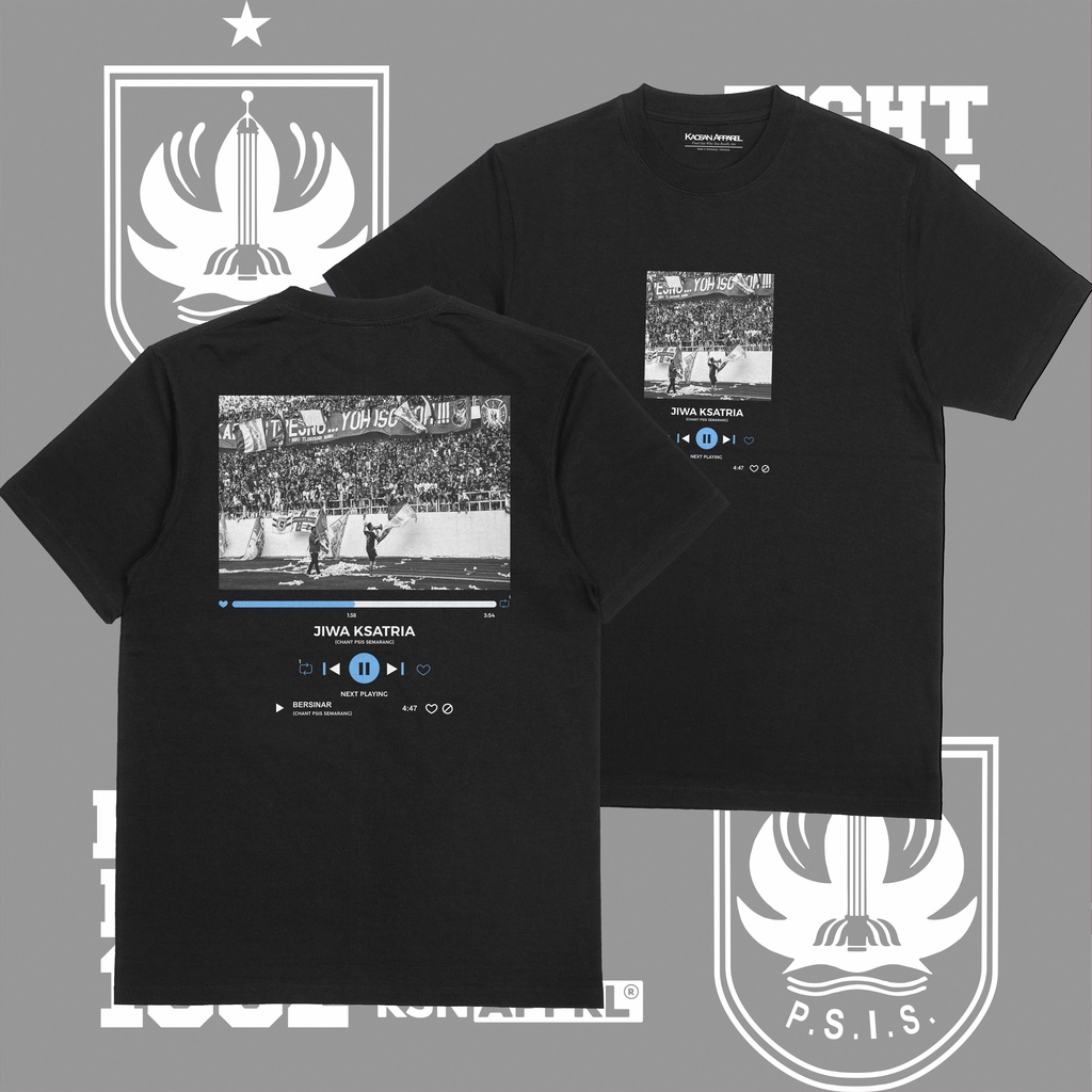Kaos PSIS Semarang "PSIS Music" - Kaos PSIS Semarang/Kaos Supporter PSIS/Kaos PSIS Casual/Kaos Psis 