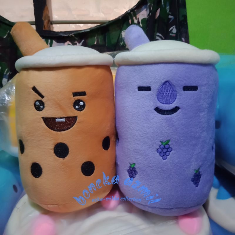 BONEKA BOBA BUBBLE MILK TEA KATAKTER BTS