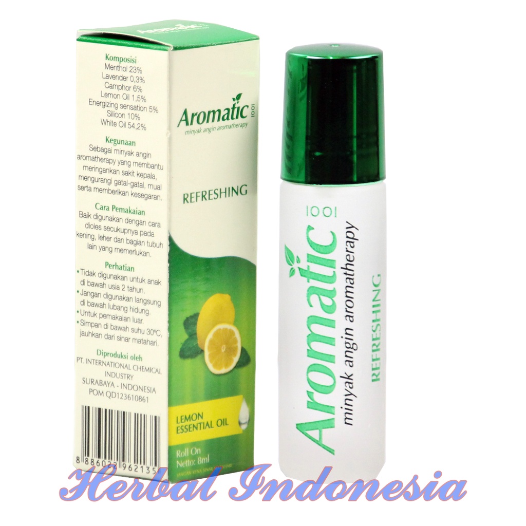 Minyak Angin Aromatherapy Roll On | Aromatic REFRESHING 8 ml