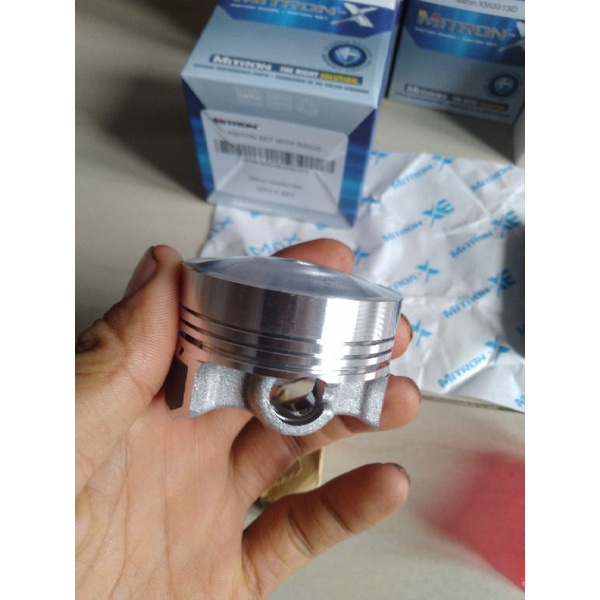 PISTON KIT SEHER MITRON X DIAMETER UKURAN 54.5 55 55.25 55.15 55 15 25 PEN PIN 13 DOME MENTAH JENONG