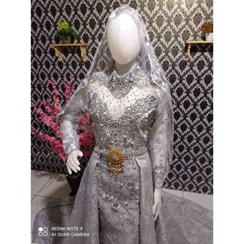 TERMURAH GAUN PENGANTIN KEBAYA PAYET AKAD KONVEKSI GAUN SLIM MERMAID SPAN PENJAHIT BAJU NIKAH