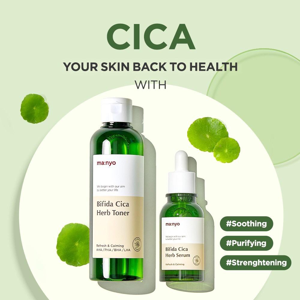 Manyo Factory Bifida Cica Herb Serum 50ml Toner 210ml