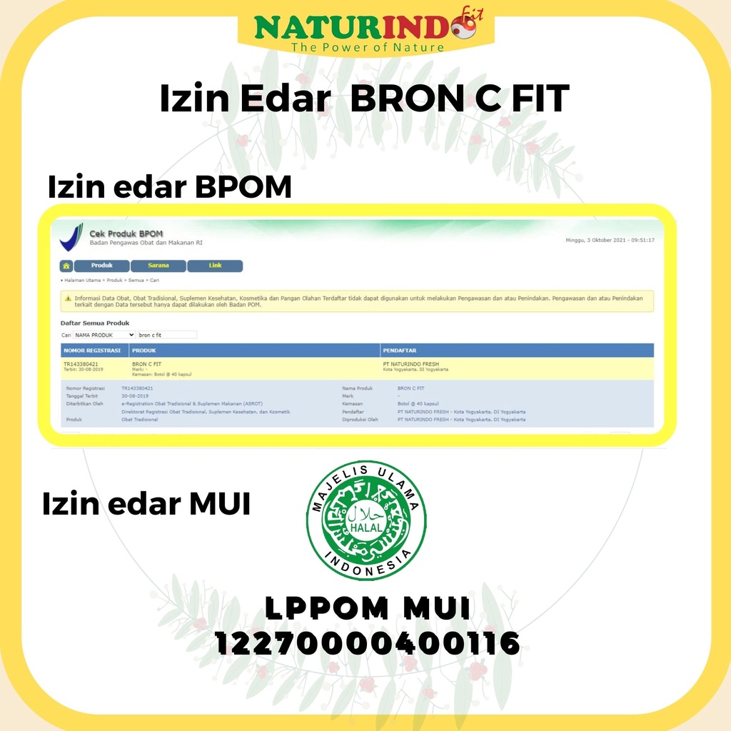 Obat Sesak Nafas Bron C Fit Naturindo Solusi Atasi Gangguan Pernafasan Asma Gurah Bronkitis Obat Batuk Ampuh-5