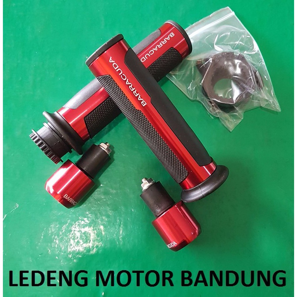 Handfat Barracuda Karet Handle Grip + Bandul Jalu Stang Motor CnC