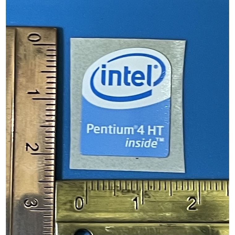 Sticker stiker logo intel Pentium 4 HT ori