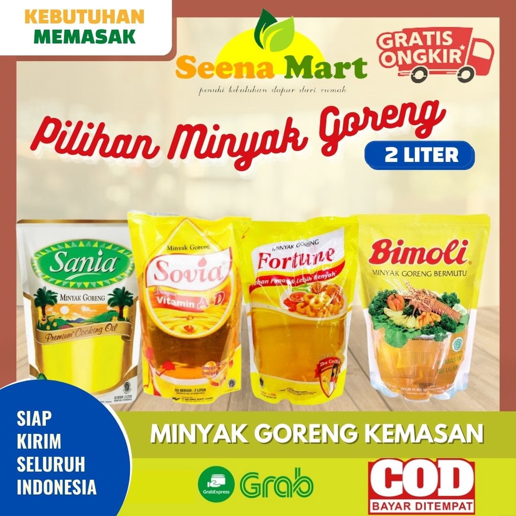 

Minyak Makan Goreng Kemasan Refil 2 Liter Bimoli Sania Sovia Fortune