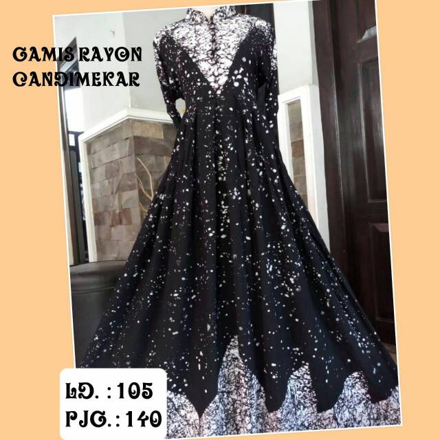 Gamis rayon candi mekar