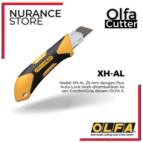 

OLFA CUTTER XH-AL (ukuran lebar blade 25mm)