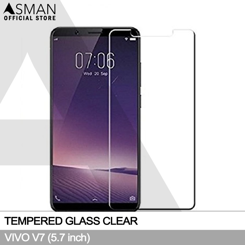 Tempered Glass VIVO V7 (5.7&quot;) | Anti Gores Pelindung Layar Kaca - Bening